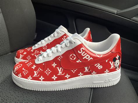 air force louis vuitton red|white lv af1.